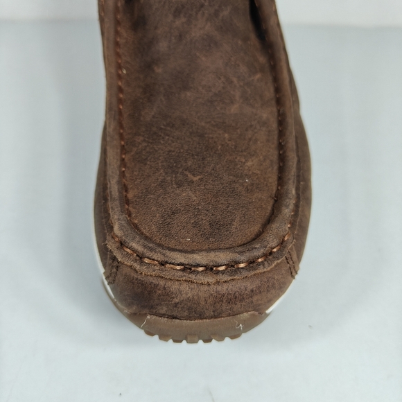 SUREWAY  Chukka Boots Comfort Driving Leather Moc Toe Work Boots Men's Shoe 9.5 - Picture 7 of 11